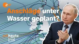 Fregattenkapit&auml;n &uuml;ber Berichte zu Minen an Unterwasser-Infrastruktur | ZDFheute live