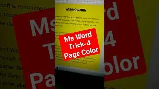 ms word page color change | change page color in word | page colour in ms word 