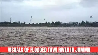 Visuals of flooded Tawi river in Jammu | JK News Today