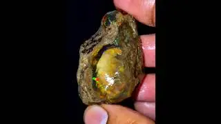 Luxury Fire Antique Ethiopian opal rough Rainbow dot fire opal rough Flashy fire opal rough..