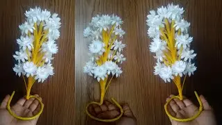 Plastic Wire Lotus Bouquet - New Design Plastic Wire Lotus Guldasta || Guldasta Banane Ka Tarika