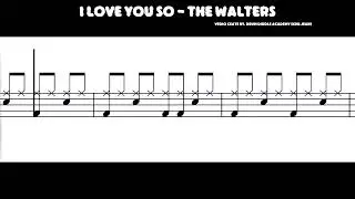 (Easy Drum Note **Lv.2**) I Love You So - The Walters