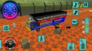Police Prisoner Bus Transport Simulator 3D US Police Bus Service Driver - Android GamePlay