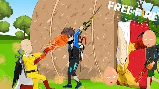 Animation Free Fire - Tinjuan Terkuat Saitama Auto Ratakan Satu Server - Kartun Free Fire