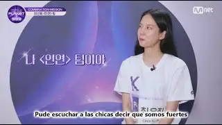 [SUB ESP] GIRLS PLANET 999 | CHOI YU JIN SE SIENTE ELOGIADA PORQUE ESCUCHO QUE SU EQUIPO ES EL MEJOR