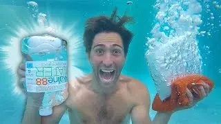 Underwater DRY ICE EXPLOSIONS experiments! (Very Satisfying)