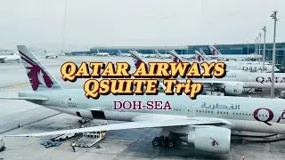 Qatar Airways QSuite Business Class Trip DOH-SEA (Doha-Seattle) QR719