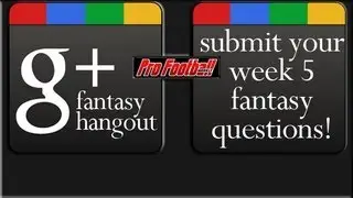 Comment with your Week 5 fantasy football questions!