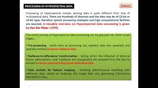 Hyperspectral  Remote Sensing Technique (Hyperspectral Image Processing / Part 2)
