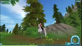 Nieuwe update starstable 🎉 buitenrit van het Rode lint. Oh ooh kom ik door de mist heen?!!😱