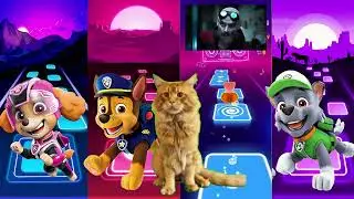 Paw Patrol Ryder VS Marshall VS Rubble Paw Patrol VS Paw Patrol - Tiles Hop EDm Rush