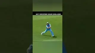 Science and cricket. Science behind wearing sunglasses.#cricket #fyp  #viralvideo #shorts