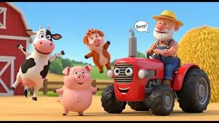 Old MacDonald Had a Construction Farm 🚜 Construction Vehicles Song for Kids & Nursery Rhymes