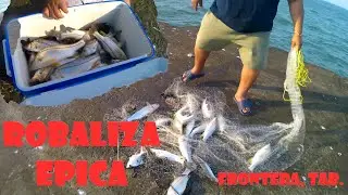 PESCA EPICA DE ROBALOS Y CHUCUMITES, CON ATARRAYA EN BOSQUE FRONTERA, TAB.