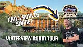 Disney&rsquo;s Wilderness Lodge Water View Room Tour | 3 Adults Sharing