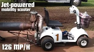 Jet Engine Mobility Scooter (Moby-1) | 202 km/h WORLD RECORD