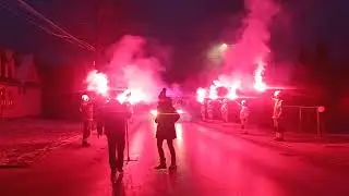 powitanie nowego samochodu ratowniczo - gaśniczego 557[K]28🚒🚒 przez OSP RZYKI 🔥