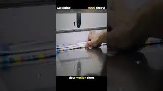 1000 Sheets DOWN! ✂️ Guillotine Time-lapse INSANITY! #PaperCutting #Guillotine #bookprinting