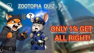 Zootopia Quiz 🦊🐰 | Full Character Trivia Challenge #zootopia #zootopiaquiz #disneyquiz#cartoonquiz 