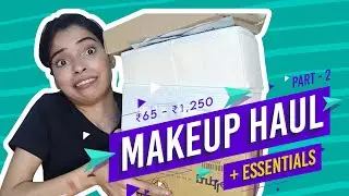 Huge Makeup Haul + Essentials Part 2 | MAMAEARTH | Nykaa | Purplle | Skincare, Hair Care & Body Care