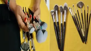 Makeup brushes and their uses /Makeup brushes for beginners / Types of make -up brushes 