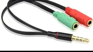 Adaptateur r&eacute;partiteur pour casque audio micro 3 connecteurs port jack 3.5mm 1 male 2 femelles