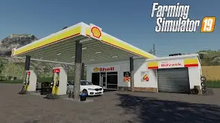 FS19 - BUILDING my own Shell GAS STATION - Farming Simulator 2019 Placeable Object Mod