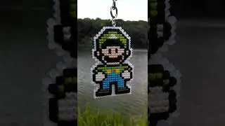 Luigi Mario + 1 up вишивка-брелок