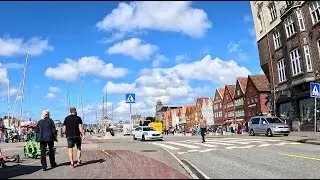 Worlds longest bicycletunnel and sightseeing in Bergen city | SlowTV