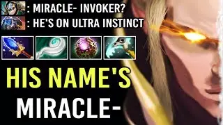 Miracle- INVOKER MASTERPIECE! Most Epic Combo SunStrike vs Slark Late Game Battle Crazy WTF Dota 2