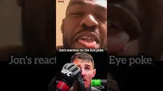 Jon Jones reaction to the Eye poke Tom Aspinall vs Ciryl Gane at ufc321 #ufc #ufc321 #jonjones