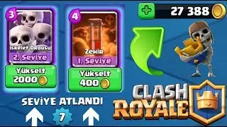 TÜM KARTLARIMI YÜKSELTTİM!  - SIFIRDAN EFSANEVİYE - CLASH ROYALE