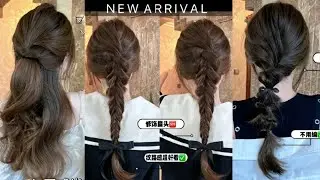 Super Easy Braid Hairstyle Tutorials Korean Style for Girls 🍒