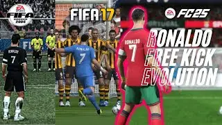 CRISTIANO RONALDO Free Kicks Evolution IN FIFA (2004 - 2025)