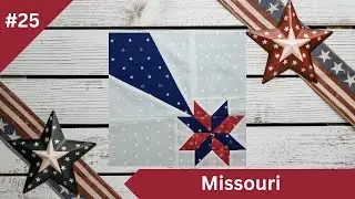 Missouri State Quilt Block | Halley’s Comet Inspired | 12” x 12” PDF Pattern