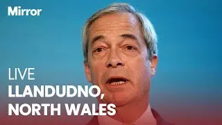 LIVE: Nigel Farage holds Reform UK rally in Llandudno, North Wales