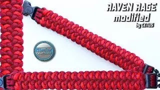 DIY Paracord Bracelet Raven Rage modified by Cetus World of Paracord How to make paracord bracelet