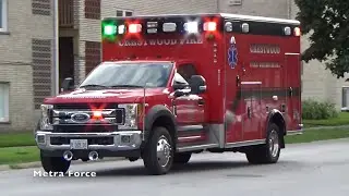 Crestwood IL Fire Dept Ambulance 2312 Responding