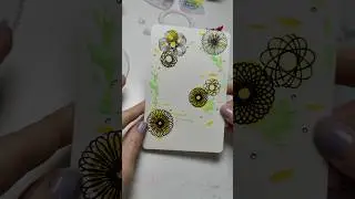 How to make a Summer Card with Spirograph #shorts