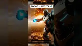 Robot Warrior Punches Meteor! 🌌🔥 | Epic Action Short #nextgenai