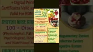 A mega nutrition program 《6 months Internship 》