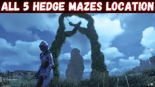 All 5 hedge maze locations and how to solve them, hogwarts legacy gameplay