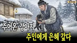 죽어가는 새끼 강아지를 정성껏 돌봐준  주인에게 은혜를 갚은 강아지