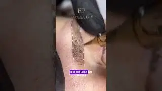 Вся процедура перманентного макияжа бровей в одном видео