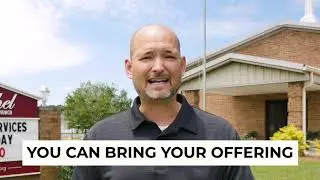 Drive - In Church Service Announcement