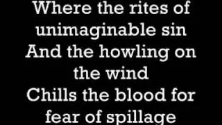 onscreen lyrics Cradle of filth-the cult of venus aversa