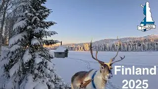 Finland . Frozen Lake. Walking around. November 2025 . 4k video 