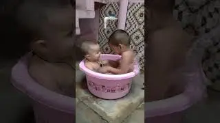 Kids Masti in Bath Tub 🛁🔥 | Mega Victory Song | Cute Fun #Shorts