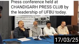 Press Meet At Chandigarh By UFBU Leaders - Bankers Agitation