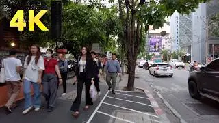 4K | Asok Montri Road in the evening / Bangkok